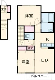 MAST COURT新野辺Bの間取り画像