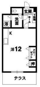 グランセ田宮の間取り画像