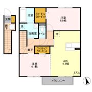 グレイスコート雅 Aの間取り画像
