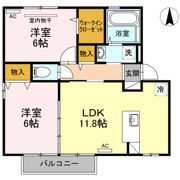 コート･ラ･ルナ A棟の間取り画像