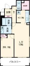 プレサンス新神戸の間取り画像