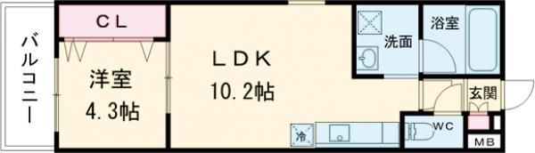 DearCourt野里の間取り画像