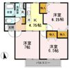 メゾン・ロゼール Bの間取り画像