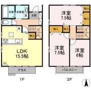 ポム フローレス A/B/C/Dの間取り画像