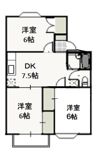 ファミーユ竹原 Aの間取り画像