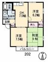 セントラルヴィレッジ B棟の間取り画像