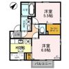 ソレル Bの間取り画像