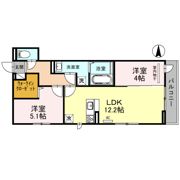 エスポワール古市の間取り画像