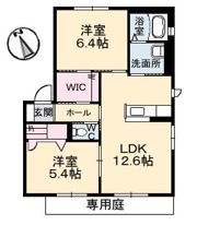 シェソア Bの間取り画像