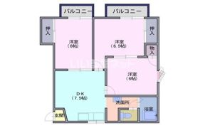 サンライズB棟の間取り画像