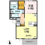 フルール B棟の間取り画像