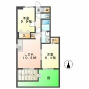 フローレンス古田 Aの間取り画像