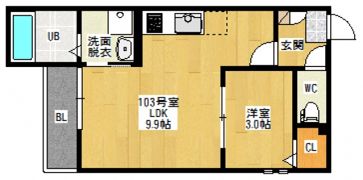 Grandtic祇園の間取り画像