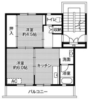 ビレッジハウス境港第三1号棟の間取り画像