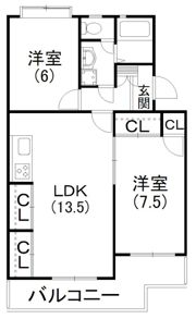 エルセリート神宮の間取り画像