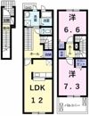 アンジュ・メゾンの間取り画像