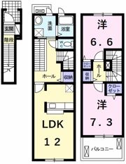 アンジュ・メゾンの間取り画像