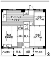 ビレッジハウス小比企5号棟の間取り画像