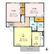 アプリコートくいせけ A/Bの間取り画像