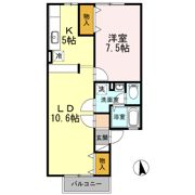 ボンビラス・HOSONO Aの間取り画像