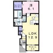 ベルメゾンBの間取り画像