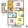 セジュールりんどう Dの間取り画像