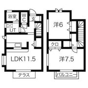 クローバーフォーの間取り画像