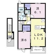 アンソレイユAの間取り画像