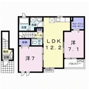 KKハイツの間取り画像