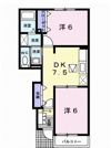 ソレアードホソヤDの間取り画像