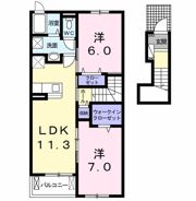 アミクール Aの間取り画像
