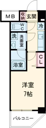 ファーストレジデンス三宮EASTの間取り画像