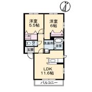 グランマストみどり坂 A棟の間取り画像