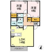 パルアモーレ ABの間取り画像