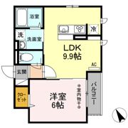イースト河辺の間取り画像