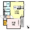 イースト河辺の間取り画像