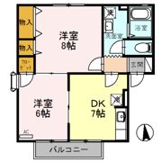 セジュール113 Aの間取り画像