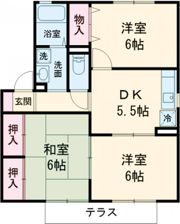 セジュールDXの間取り画像