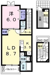 プラシードCOCOの間取り画像