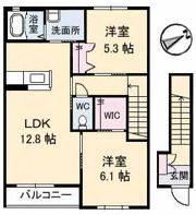 メゾン楽天 A棟の間取り画像
