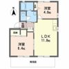 ディアス上ノ茶屋Bの間取り画像