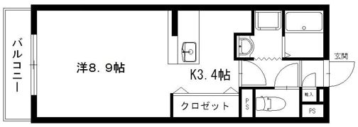 バロンウィズⅠの間取り画像