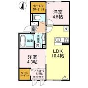 ロイヤルコート紬 B棟の間取り画像