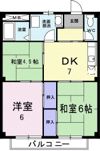 レピュートおんつかの間取り画像