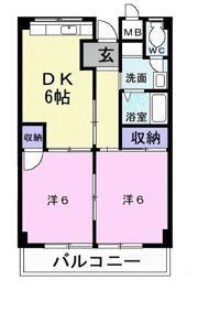 第2タツミマンションの間取り画像