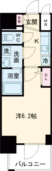 エスリード神戸グランドールの間取り画像
