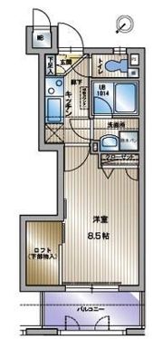 アクタス博多ステーションタワーの間取り画像