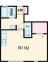 クレールベルヴィル立花Bの間取り画像