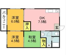 コスモハイツ東和の間取り画像