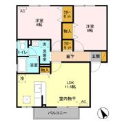 ディアクレスト Cの間取り画像